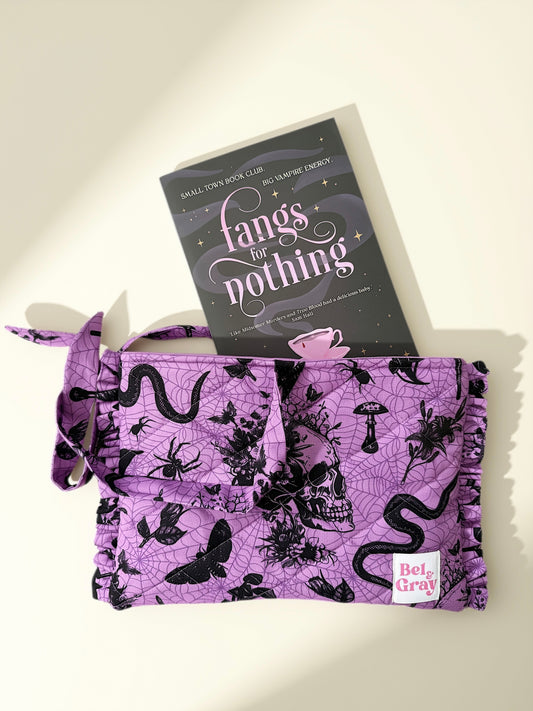 Poison Garden Large Book Sleeve + Fangs for Nothing by Steffanie Holmes