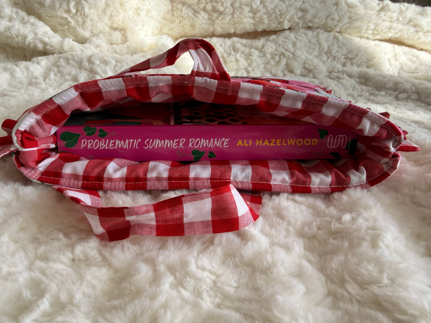 Cherry Waves Book Sleeve + Problematic Summer Romance by Ali Hazelwood 📚🍒