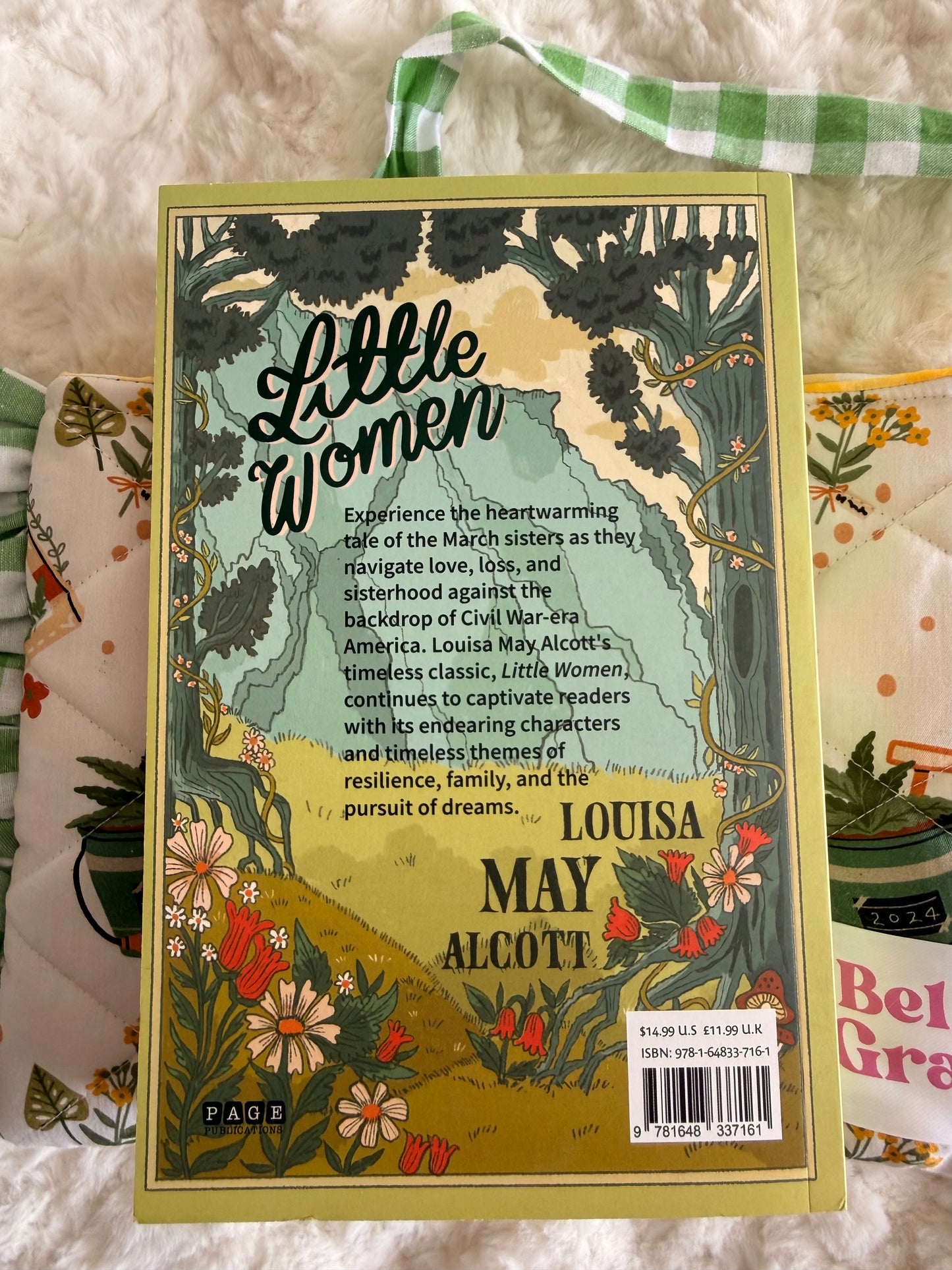 Green Thumb Book Sleeve + Little Women by Louisa May Alcott 📚🌿