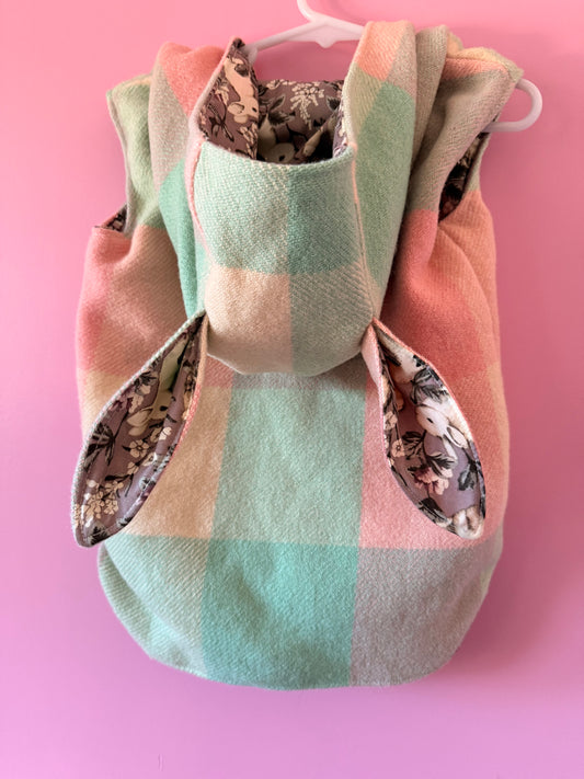 Mauve Bunny Wool Vest