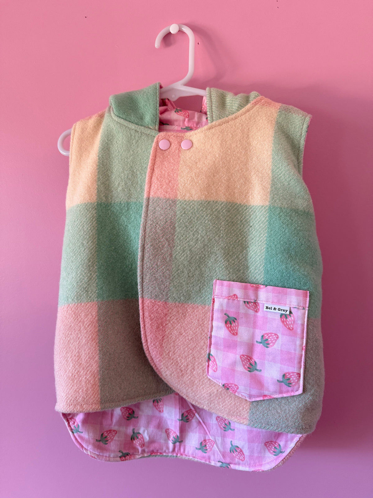 Strawberry Wool Vest